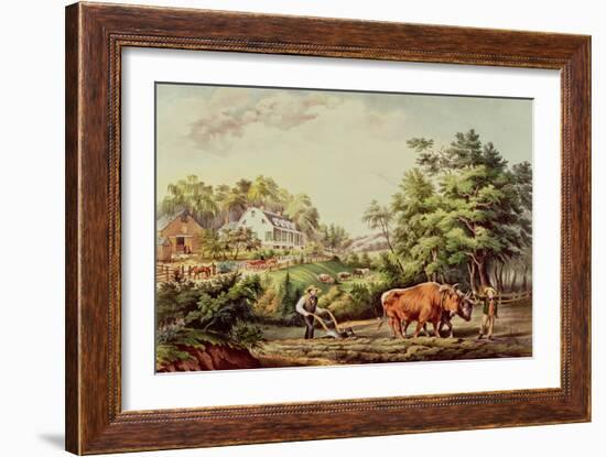 American Farm Scenes, Pub. by Currier and Ives, New York-Frances Flora Bond Palmer-Framed Giclee Print