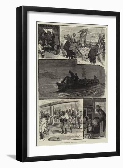 American Fisheries, Shad-Fishing on the Delaware-null-Framed Giclee Print