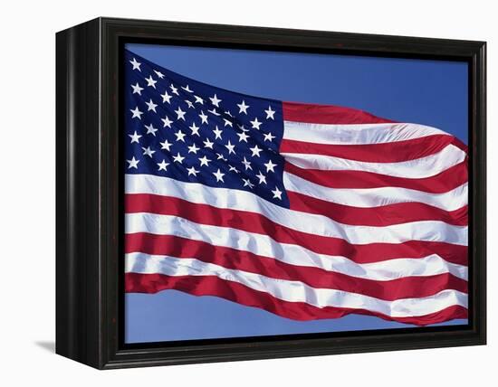 American Flag Blowing in the Wind-Joseph Sohm-Framed Premier Image Canvas