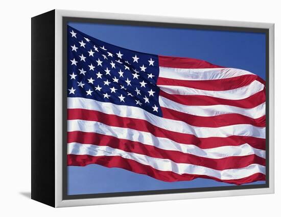 American Flag Blowing in the Wind-Joseph Sohm-Framed Premier Image Canvas