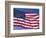 American Flag Blowing in the Wind-Joseph Sohm-Framed Photographic Print