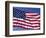 American Flag Blowing in the Wind-Joseph Sohm-Framed Photographic Print