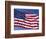 American Flag Blowing in the Wind-Joseph Sohm-Framed Photographic Print