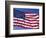 American Flag Blowing in the Wind-Joseph Sohm-Framed Photographic Print