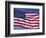 American Flag Blowing in the Wind-Joseph Sohm-Framed Photographic Print