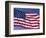 American Flag Blowing in the Wind-Joseph Sohm-Framed Photographic Print