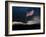 American Flag Blowing in Wind at Dusk in the Desert-James Shive-Framed Photographic Print