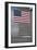 American Flag, Commemorating the Attack on the World Trade Center, Ground Zero, New York, USA-null-Framed Giclee Print