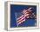 American Flag Flaps in Wind, Cle Elum, Washington, USA-Nancy & Steve Ross-Framed Premier Image Canvas