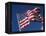 American Flag Flaps in Wind, Cle Elum, Washington, USA-Nancy & Steve Ross-Framed Premier Image Canvas
