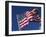 American Flag Flaps in Wind, Cle Elum, Washington, USA-Nancy & Steve Ross-Framed Photographic Print