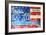 American Flag Graffiti-Sabine Jacobs-Framed Photographic Print