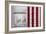 American Flag Hung from Wooden Garage in Bershires, NY-null-Framed Photo