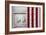 American Flag Hung from Wooden Garage in Bershires, NY-null-Framed Photo