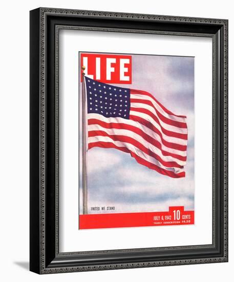 American Flag, July 6, 1942-Dmitri Kessel-Framed Photographic Print