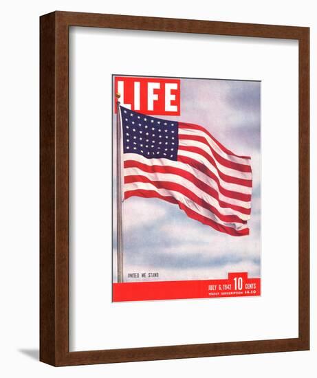 American Flag, July 6, 1942-Dmitri Kessel-Framed Photographic Print