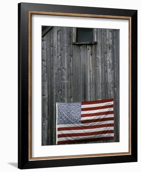 American Flag on Barn-Marilyn Parver-Framed Photographic Print