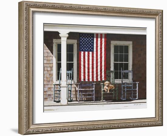 American Flag-Zhen-Huan Lu-Framed Giclee Print