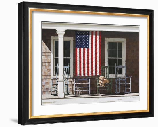 American Flag-Zhen-Huan Lu-Framed Giclee Print