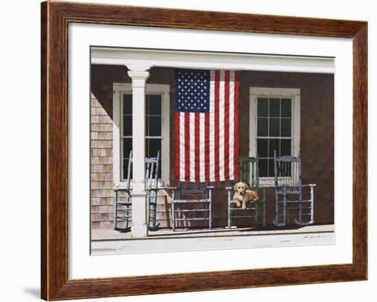 American Flag-Zhen-Huan Lu-Framed Giclee Print