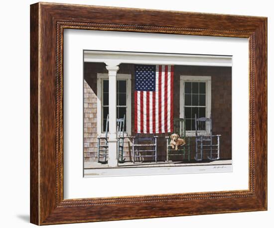 American Flag-Zhen-Huan Lu-Framed Art Print