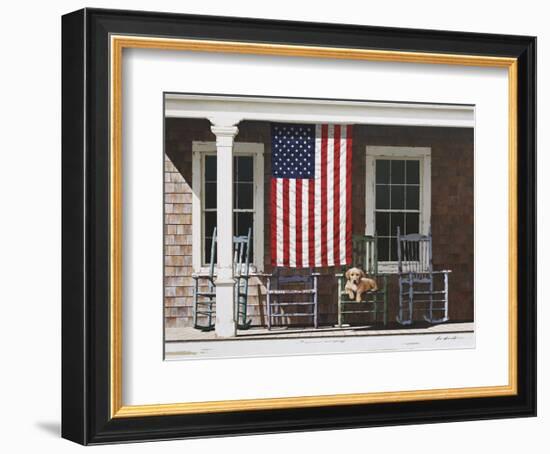 American Flag-Zhen-Huan Lu-Framed Art Print