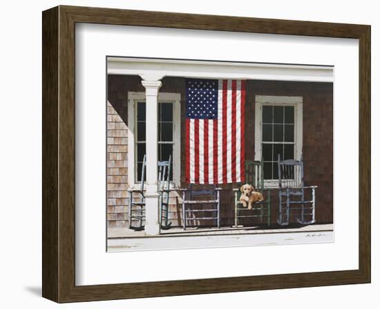 American Flag-Zhen-Huan Lu-Framed Art Print