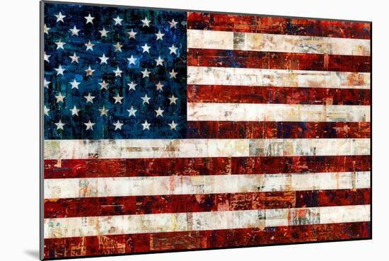 American Flag-Stella Bradley-Mounted Giclee Print