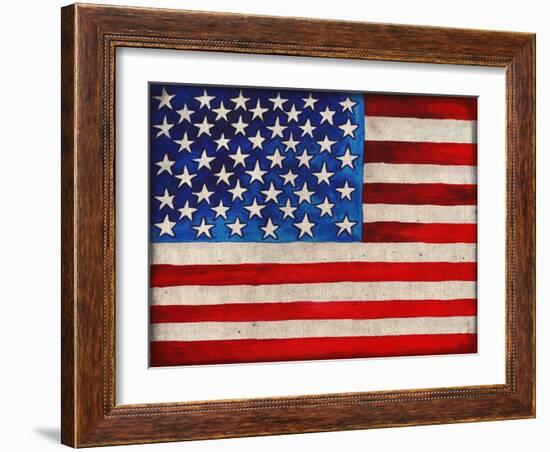 American Flag-Elizabeth Medley-Framed Art Print