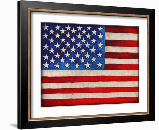 American Flag-Elizabeth Medley-Framed Art Print