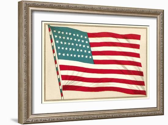 American Flag-null-Framed Art Print