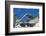 American Flags Framed Through Jet Wings, San Diego, California, USA-Richard Duval-Framed Photographic Print