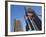 American Flags, General Motors Corporate Headquarters, Renaissance Center, Detroit, Michigan, Usa-Paul Souders-Framed Photographic Print