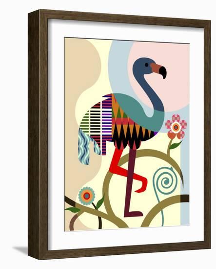 American Flamingo-Lanre Adefioye-Framed Giclee Print