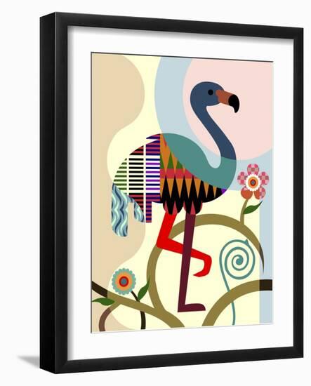 American Flamingo-Lanre Adefioye-Framed Giclee Print