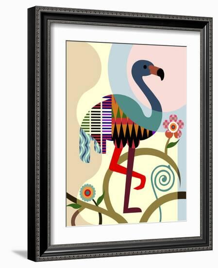 American Flamingo-Lanre Adefioye-Framed Giclee Print