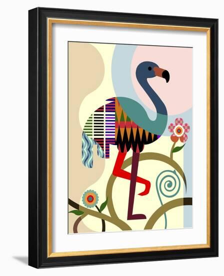 American Flamingo-Lanre Adefioye-Framed Giclee Print