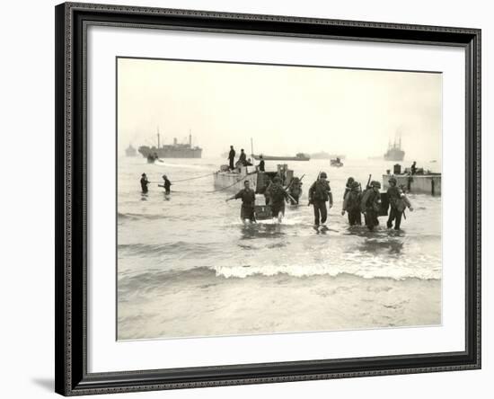 American Forces Landing at Arzew, Algeria During Operation Torch-null-Framed Photographic Print