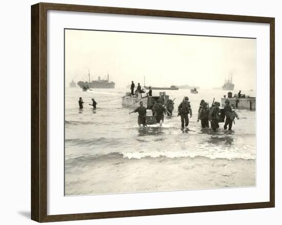 American Forces Landing at Arzew, Algeria During Operation Torch-null-Framed Photographic Print