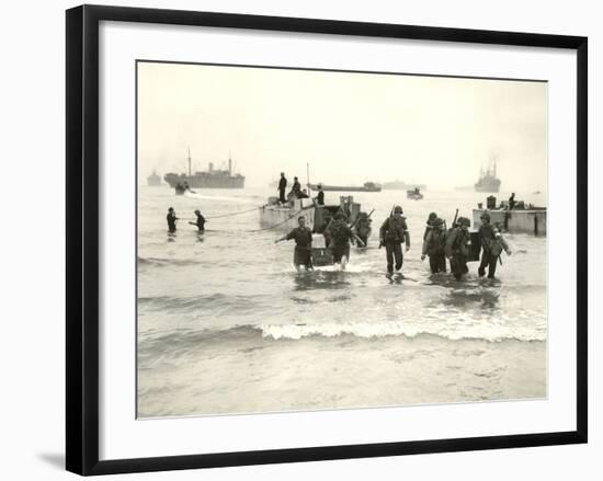 American Forces Landing at Arzew, Algeria During Operation Torch-null-Framed Photographic Print