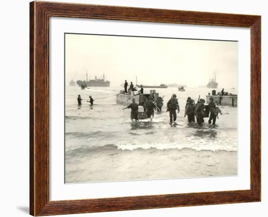 American Forces Landing at Arzew, Algeria During Operation Torch-null-Framed Photographic Print