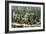 American Forest Scene, Maple Sugaring, 1856-Currier & Ives-Framed Giclee Print