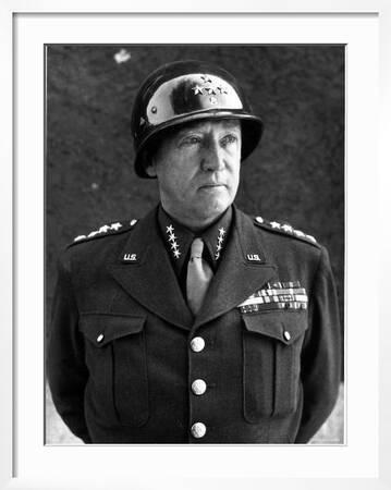 American Four Star General George S. Patton Jr, Commander of Us 3rd Army,  in Uniform and Helmet' Premium Photographic Print | Art.com