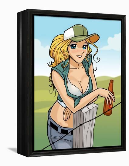 American Gal-Harry Briggs-Framed Premier Image Canvas