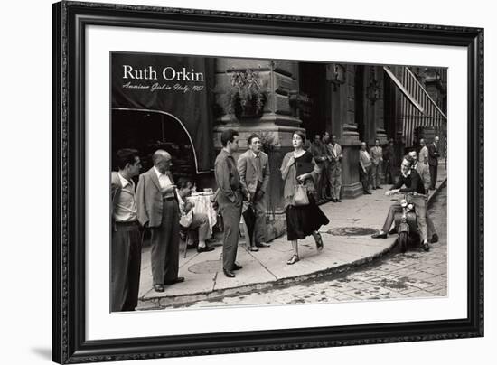 American Girl in Italy, 1951-Ruth Orkin-Framed Art Print