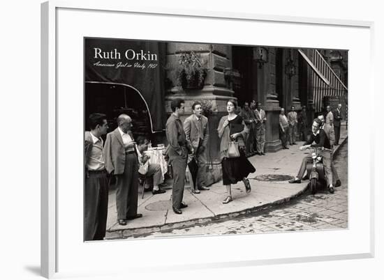 American Girl in Italy, 1951-Ruth Orkin-Framed Art Print