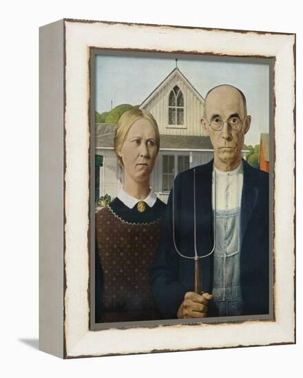 'American Gothic', 1930-Grant DeVolson Wood-Framed Premier Image Canvas