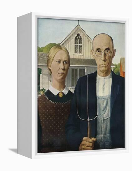 'American Gothic', 1930-Grant DeVolson Wood-Framed Premier Image Canvas