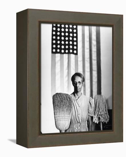 American Gothic, 1942-Gordon Parks-Framed Premier Image Canvas