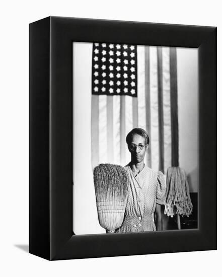 American Gothic, 1942-Gordon Parks-Framed Premier Image Canvas